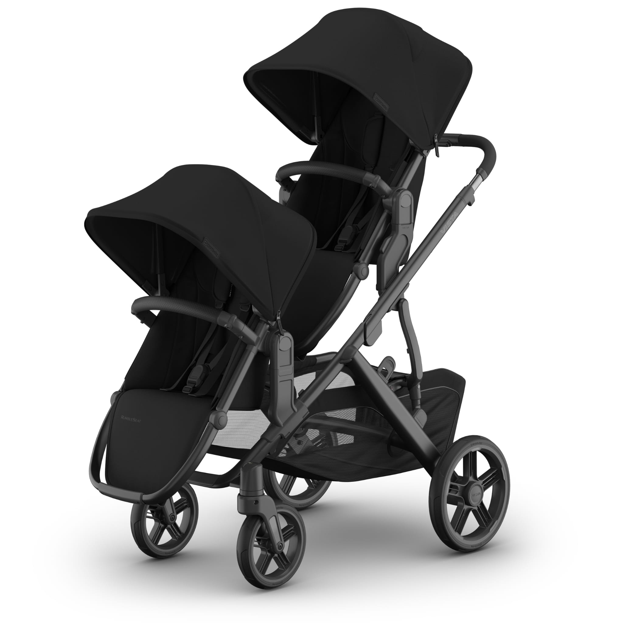 UPPAbaby Vista V3 Double Stroller with RumbleSeat V3 Bundle - James