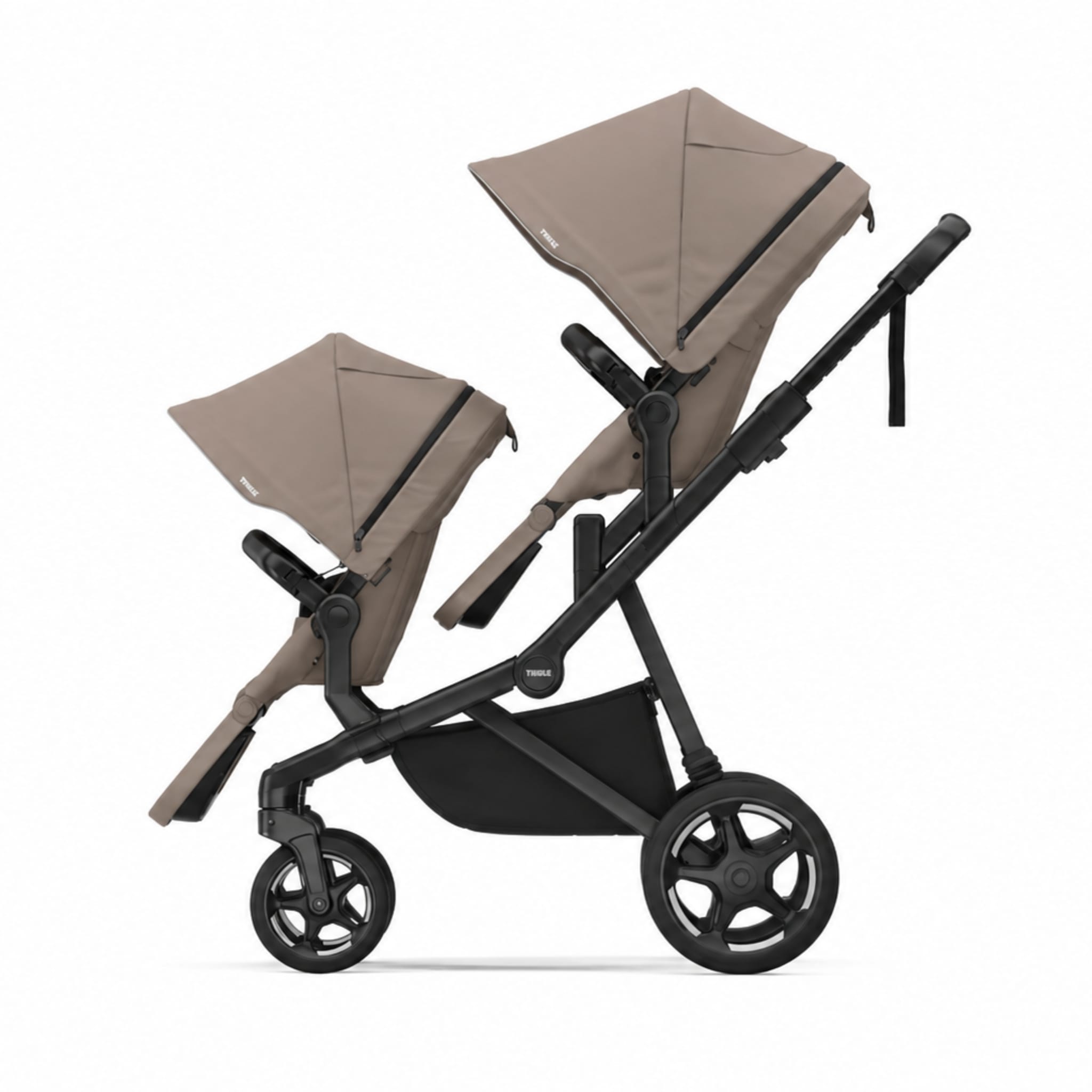Thule Sleek 2 Double Stroller - Tinted Taupe
