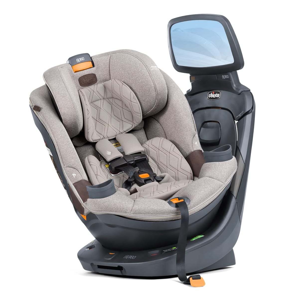 Chicco Fit360 Zip ClearTex Rotating Convertible Car Seat - Teak
