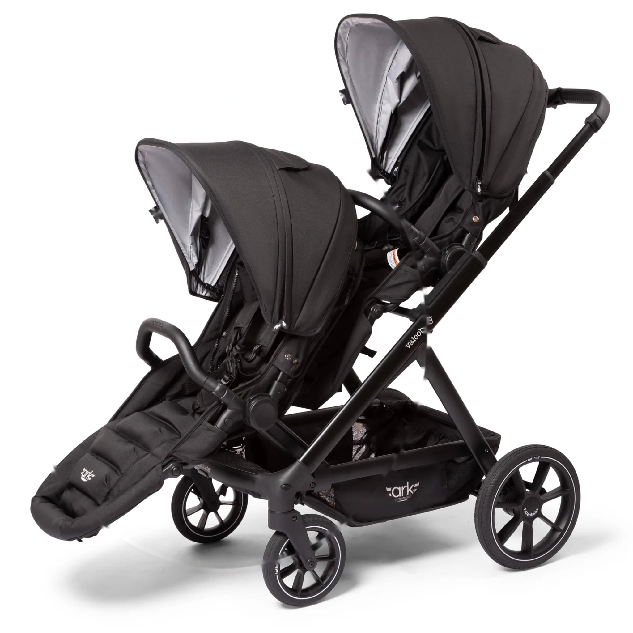 Valco Ark Double Stroller - Black