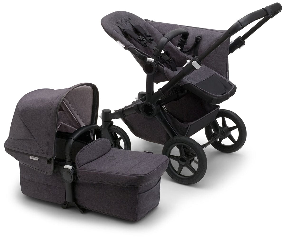 Bugaboo Donkey 5 Mono Complete Single-to-Double Stroller - Mineral  Black / Washed Black