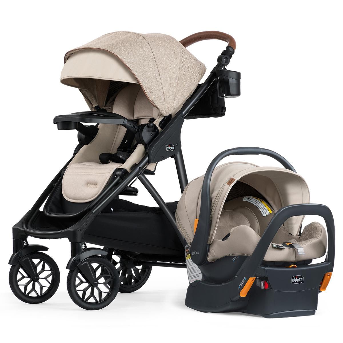 Chicco Corso Primo ClearTex Modular Travel System - Hazelnut