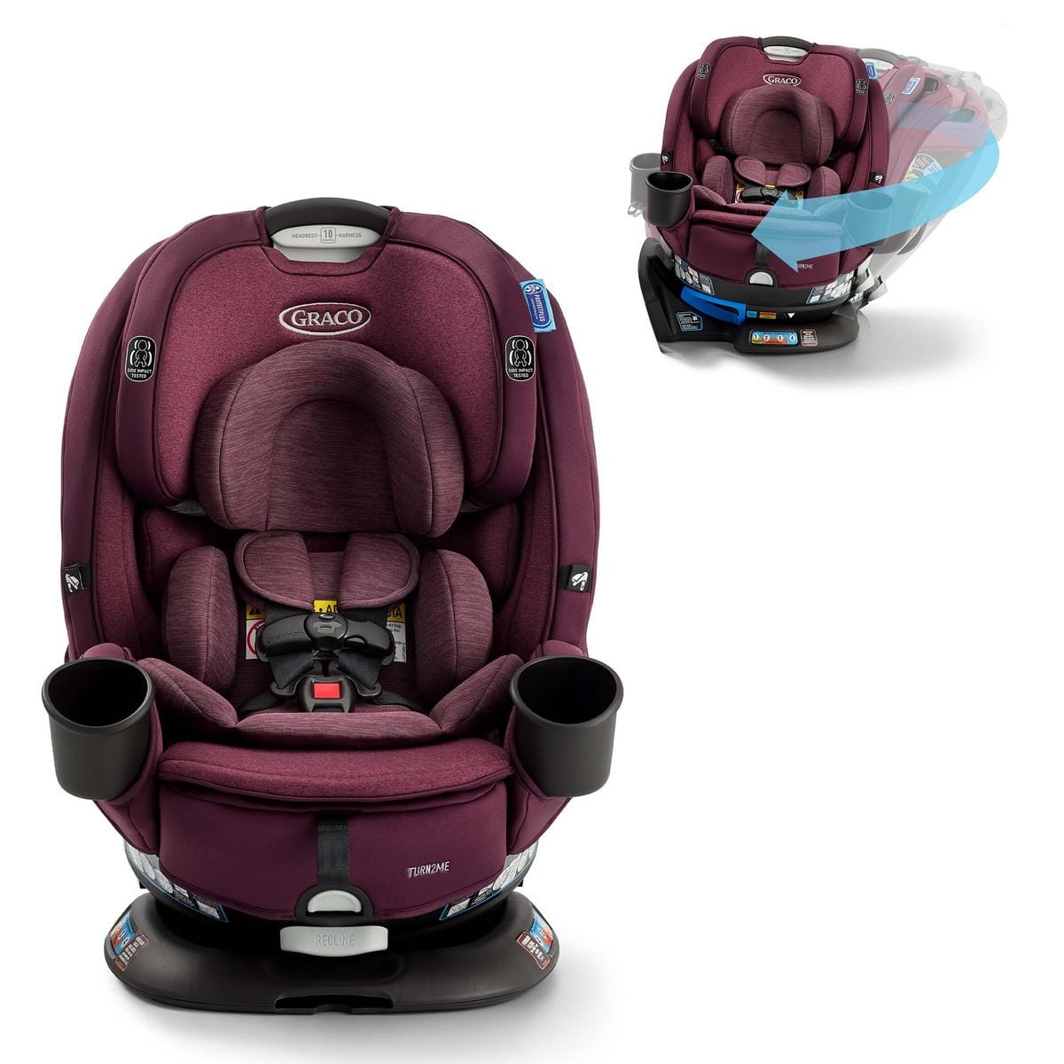 Graco Turn2Me 3-in-1 Rotating Convertible Car Seat - London