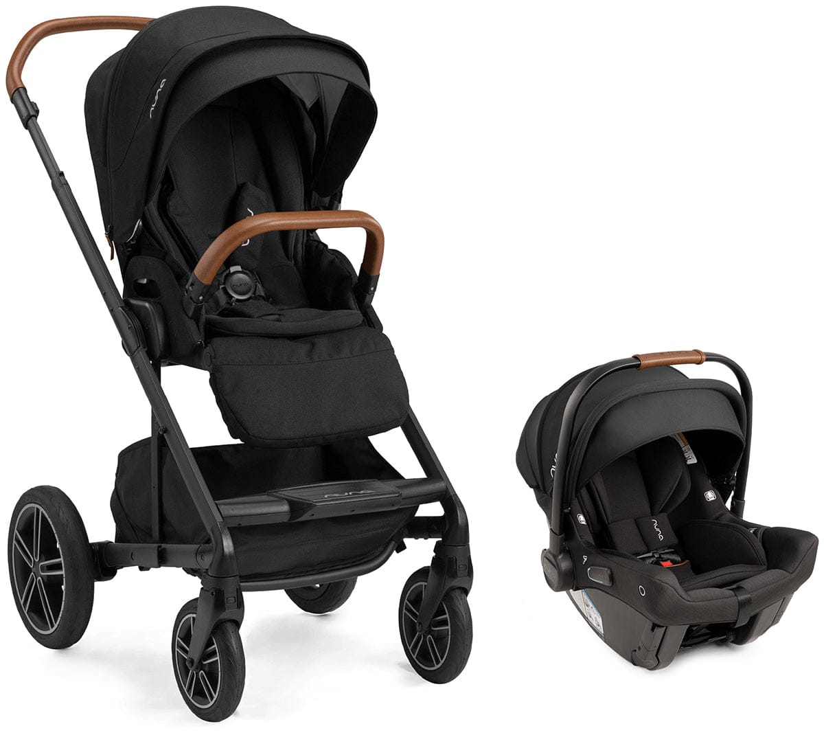 Nuna MIXX next + PIPA urbn Baseless Infant Car Seat Travel System - Caviar