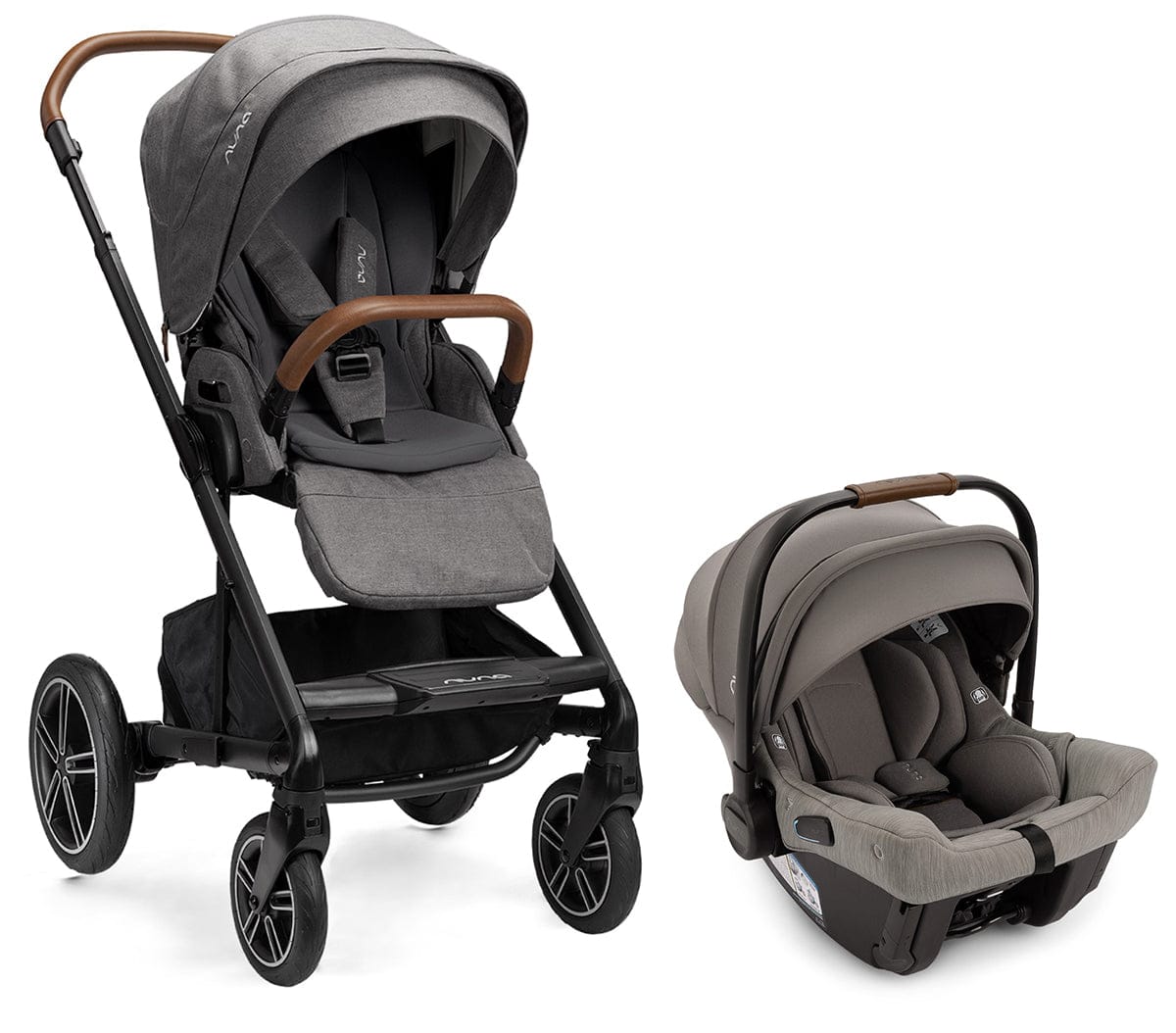Nuna MIXX next + PIPA urbn Baseless Infant Car Seat Travel System - Granite