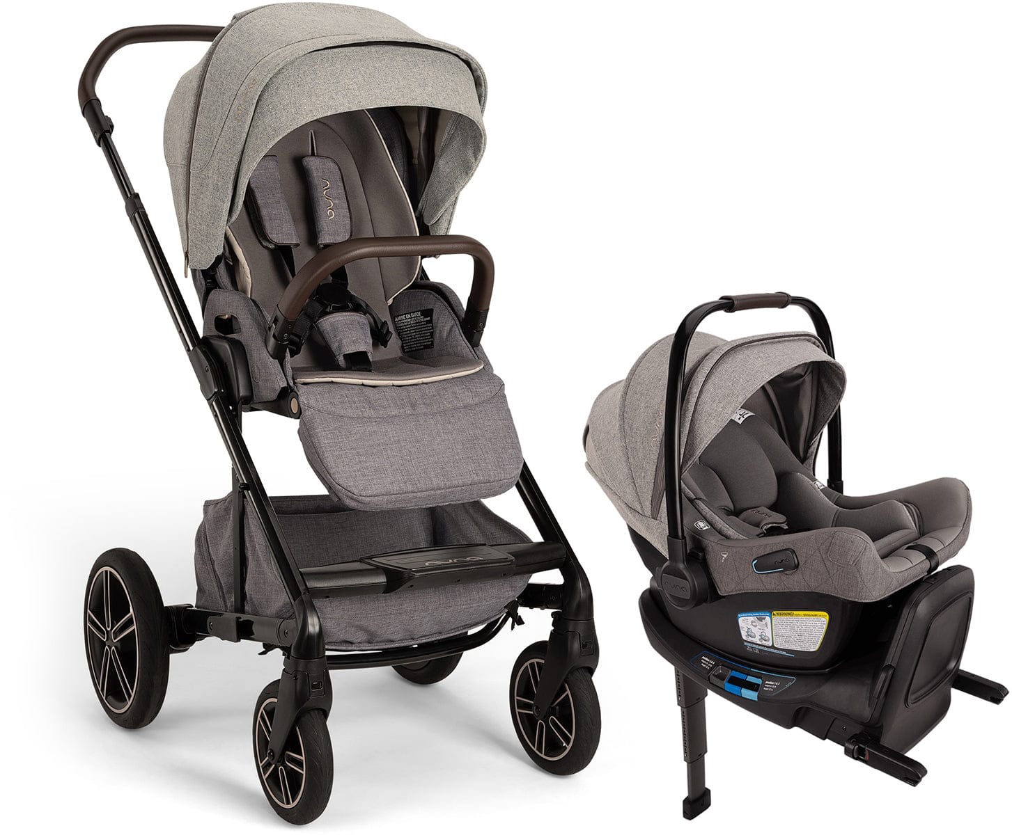 Nuna MIXX Next with Magnetic Buckle + PIPA Aire RX Travel System Bundle - Monterey
