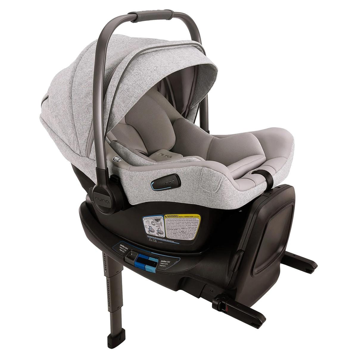 Nuna PIPA Aire RX Infant Car Seat + PIPA RELX Base with Load Leg - Sterling