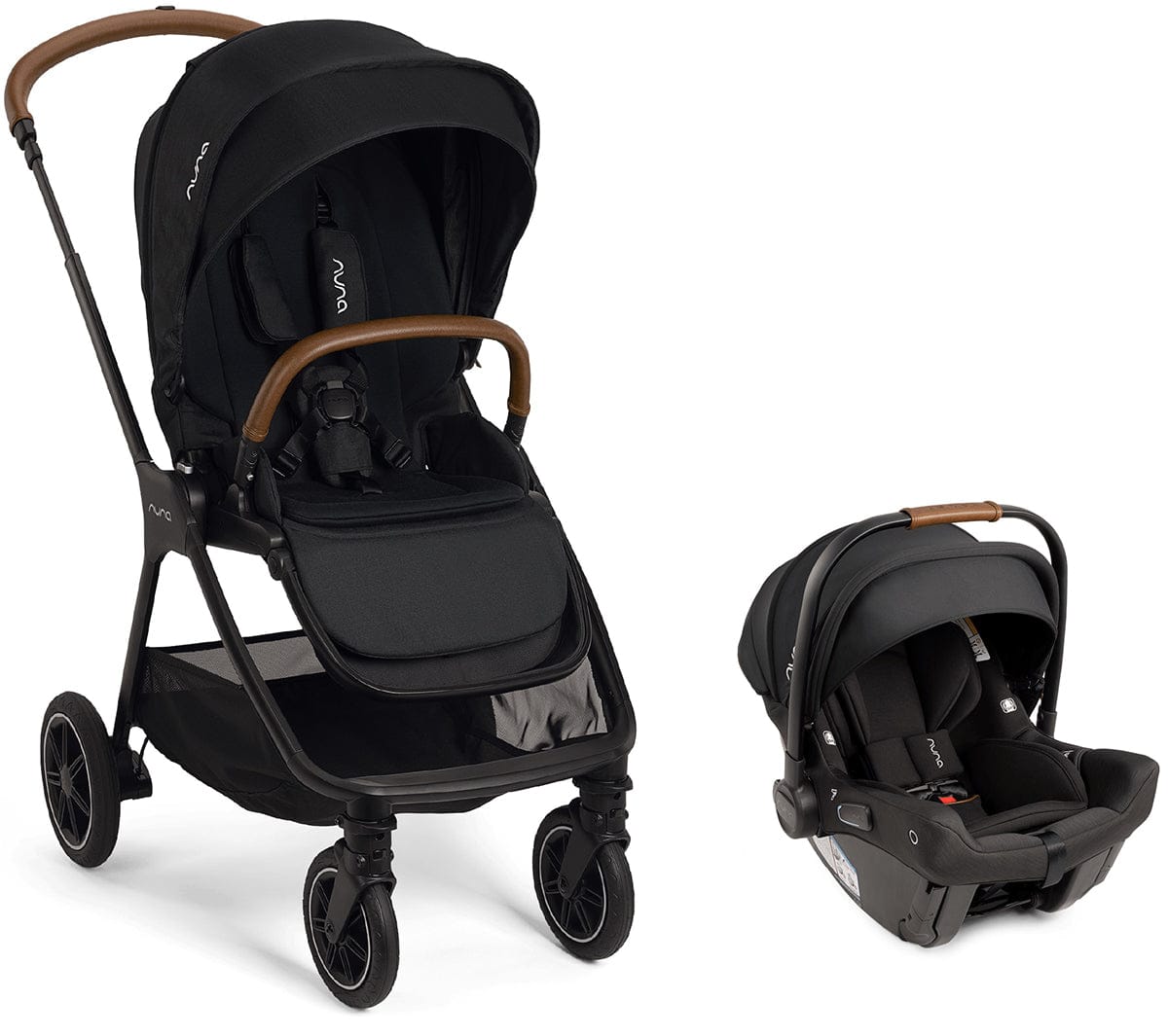 Nuna TRIV next + PIPA urbn Baseless Infant Car Seat Travel System - Caviar