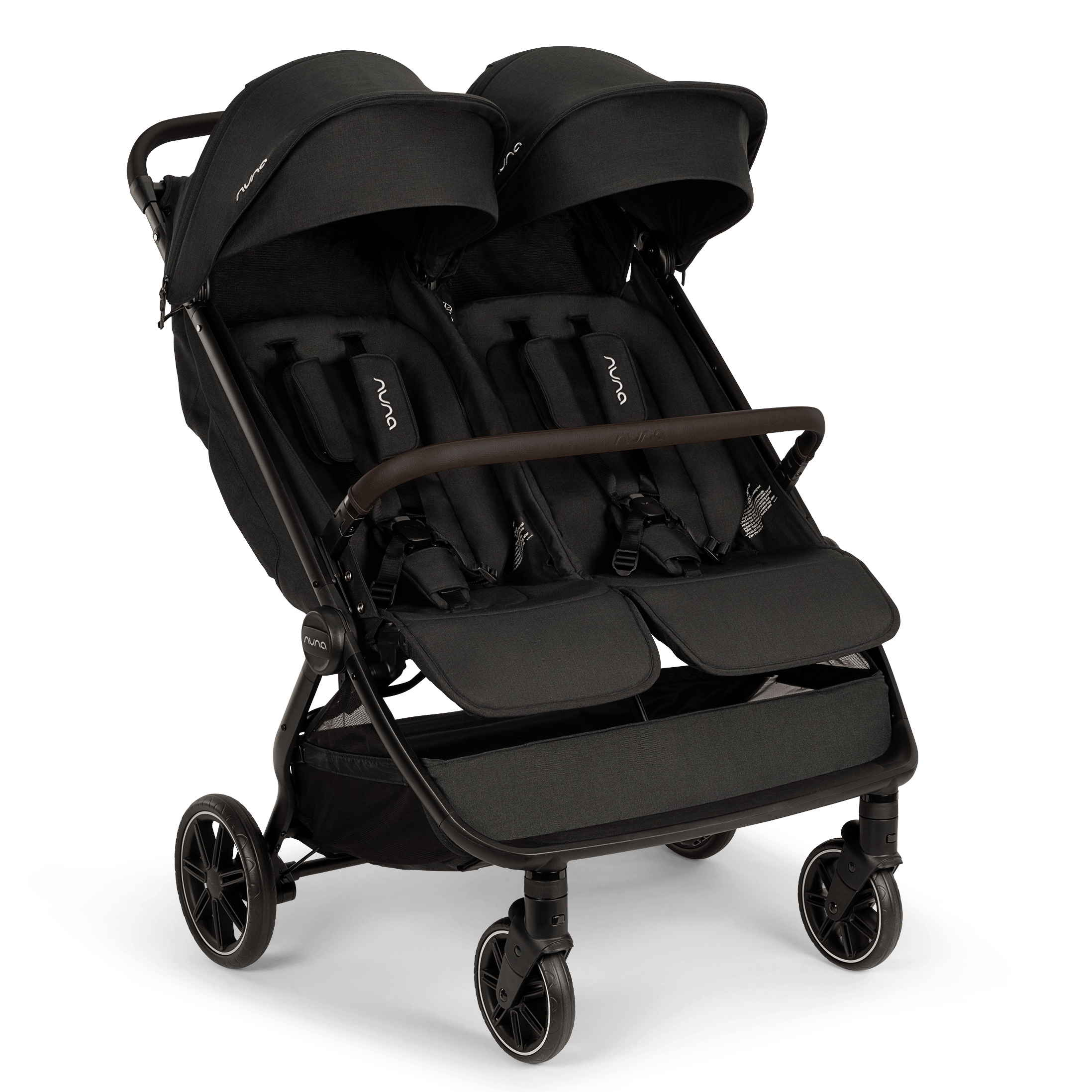 Nuna TRVL dubl Lightweight Side by Side Double Stroller - Caviar