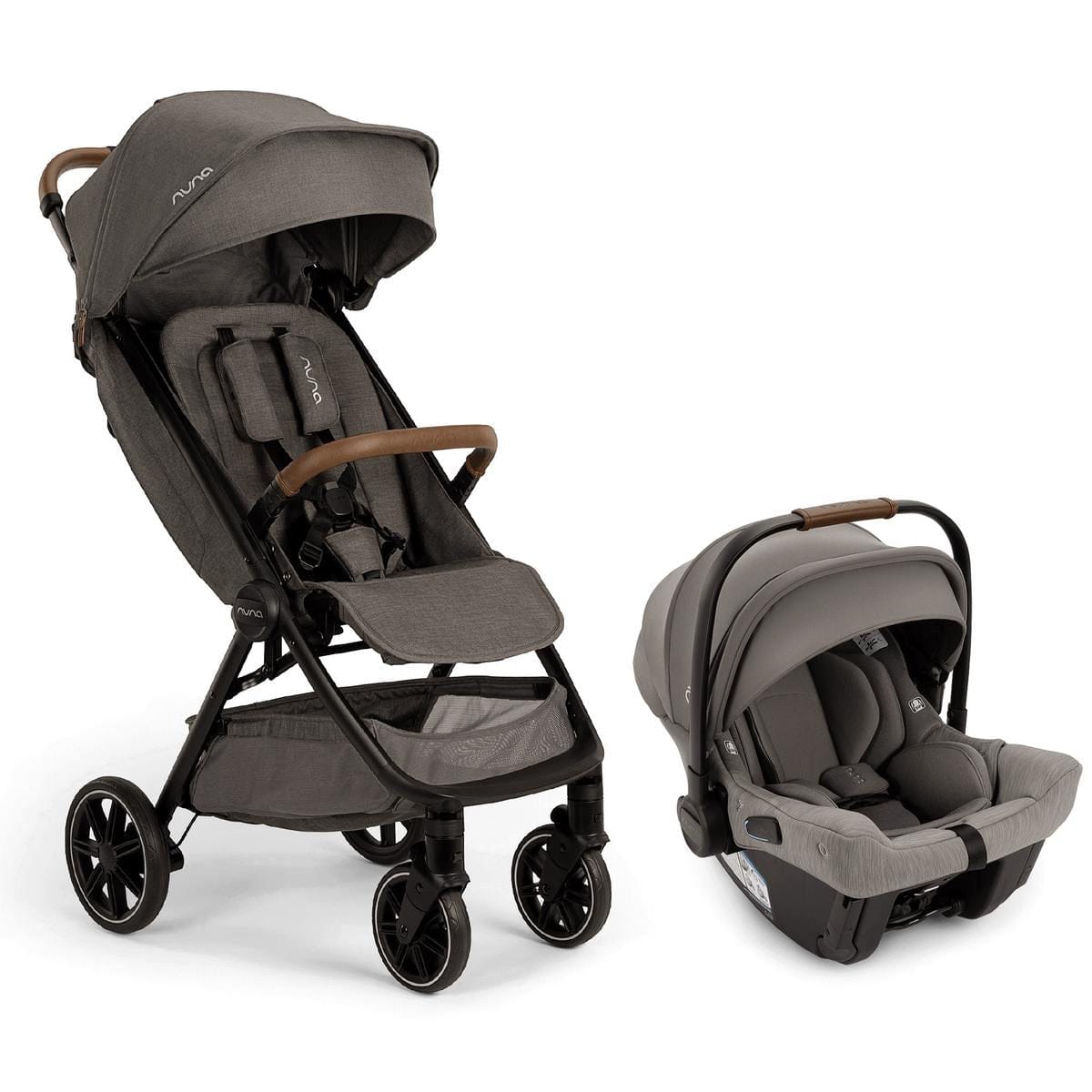 Nuna TRVL LX + PIPA urbn Baseless Infant Car Seat Travel System - Granite