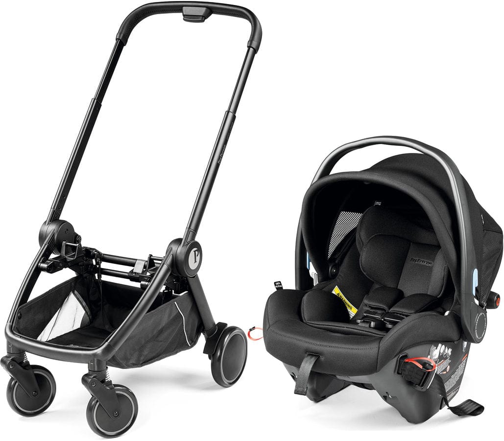 PEG City Loop Chassis + Primo Viaggio Urban Mobility Infant Car Seat Bundle - Black / True Black