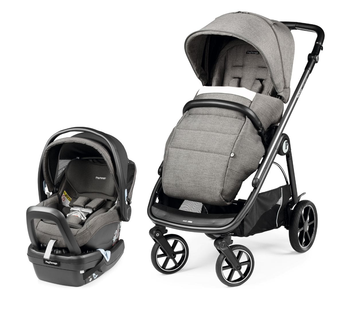 PEG Veloce + Primo Viaggio Nido Travel System Bundle - City Grey