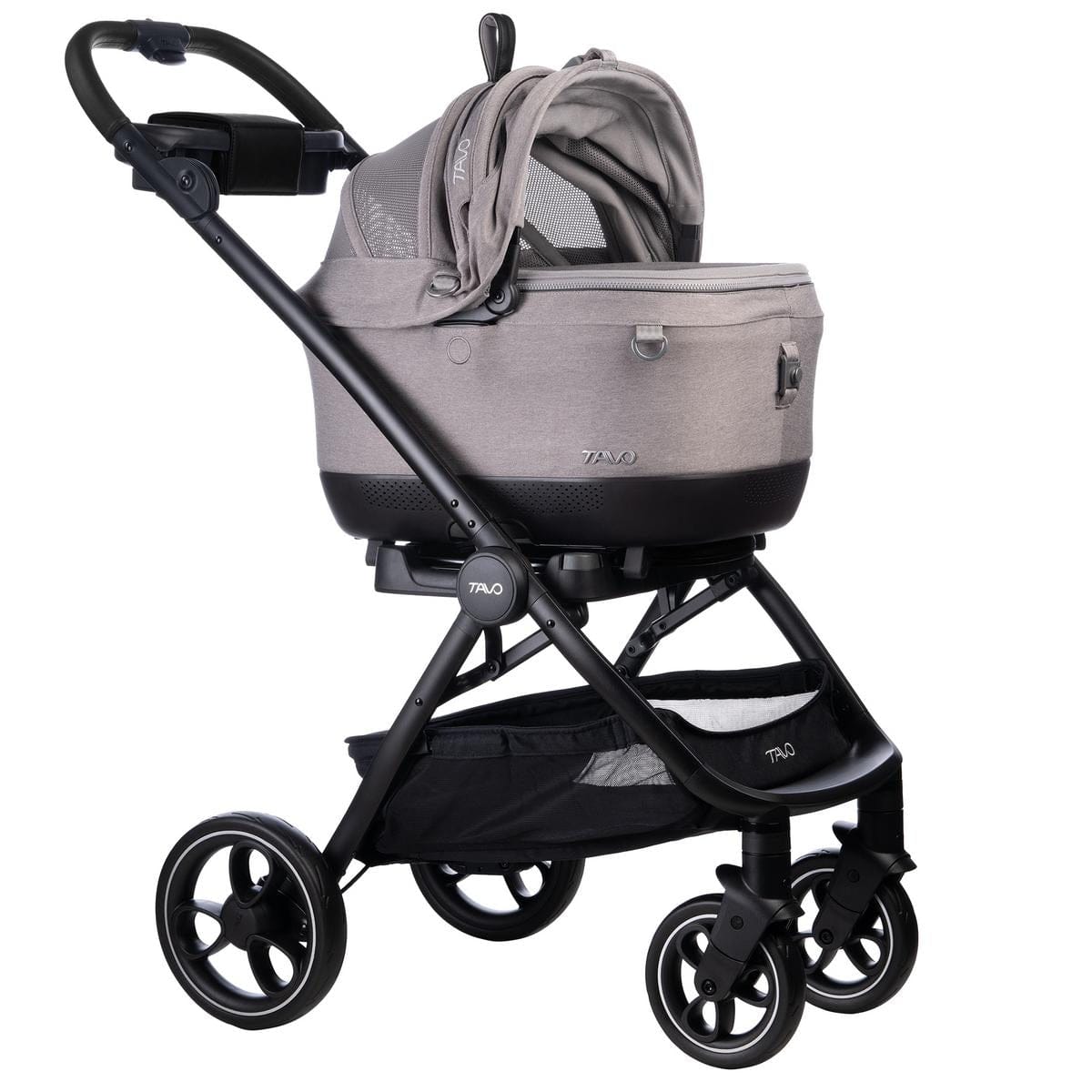 Tavo Pets Maeve iso5x Pet Car Seat Travel System - Black / Merle