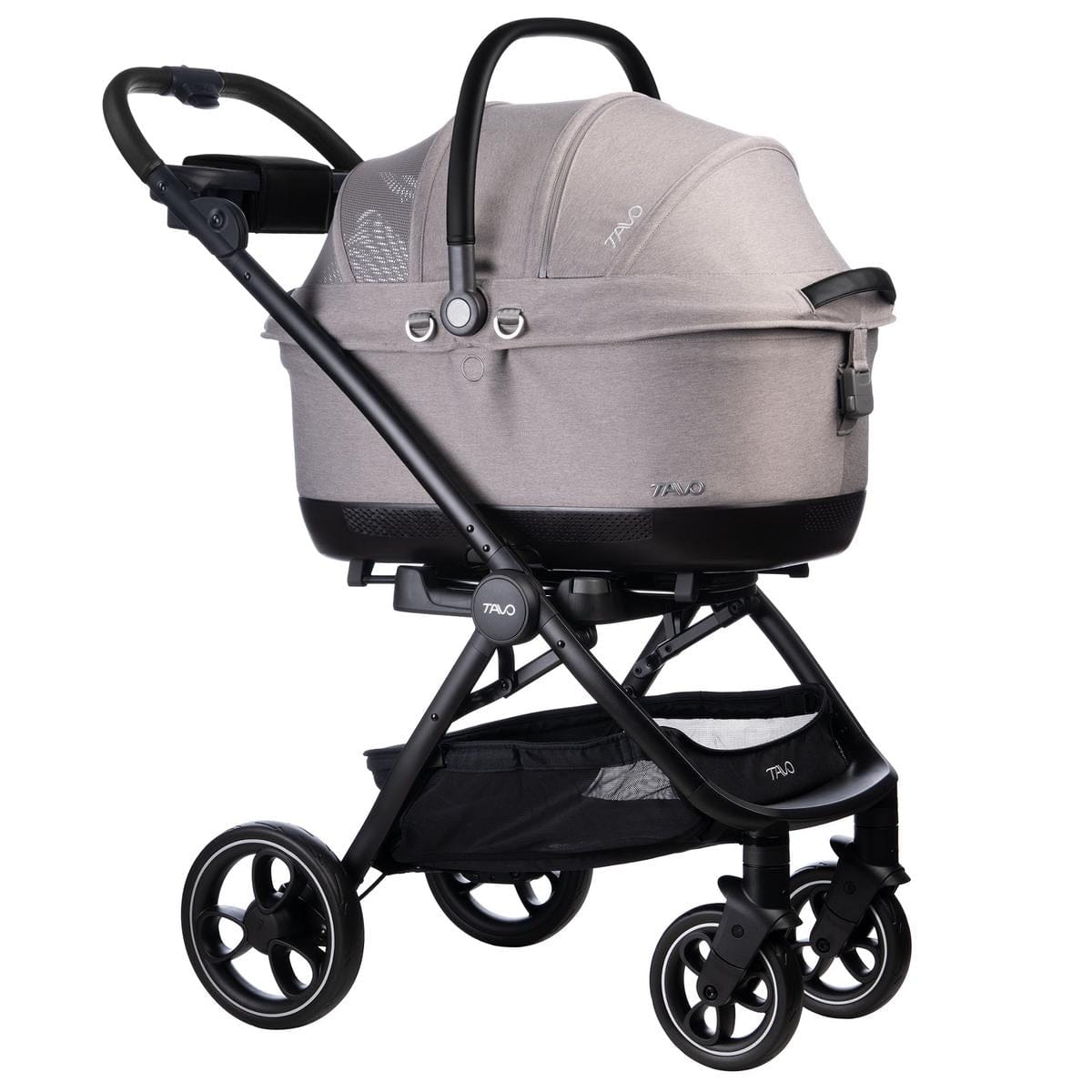 Tavo Pets Maeve iso6x Pet Car Seat Travel System - Black / Merle