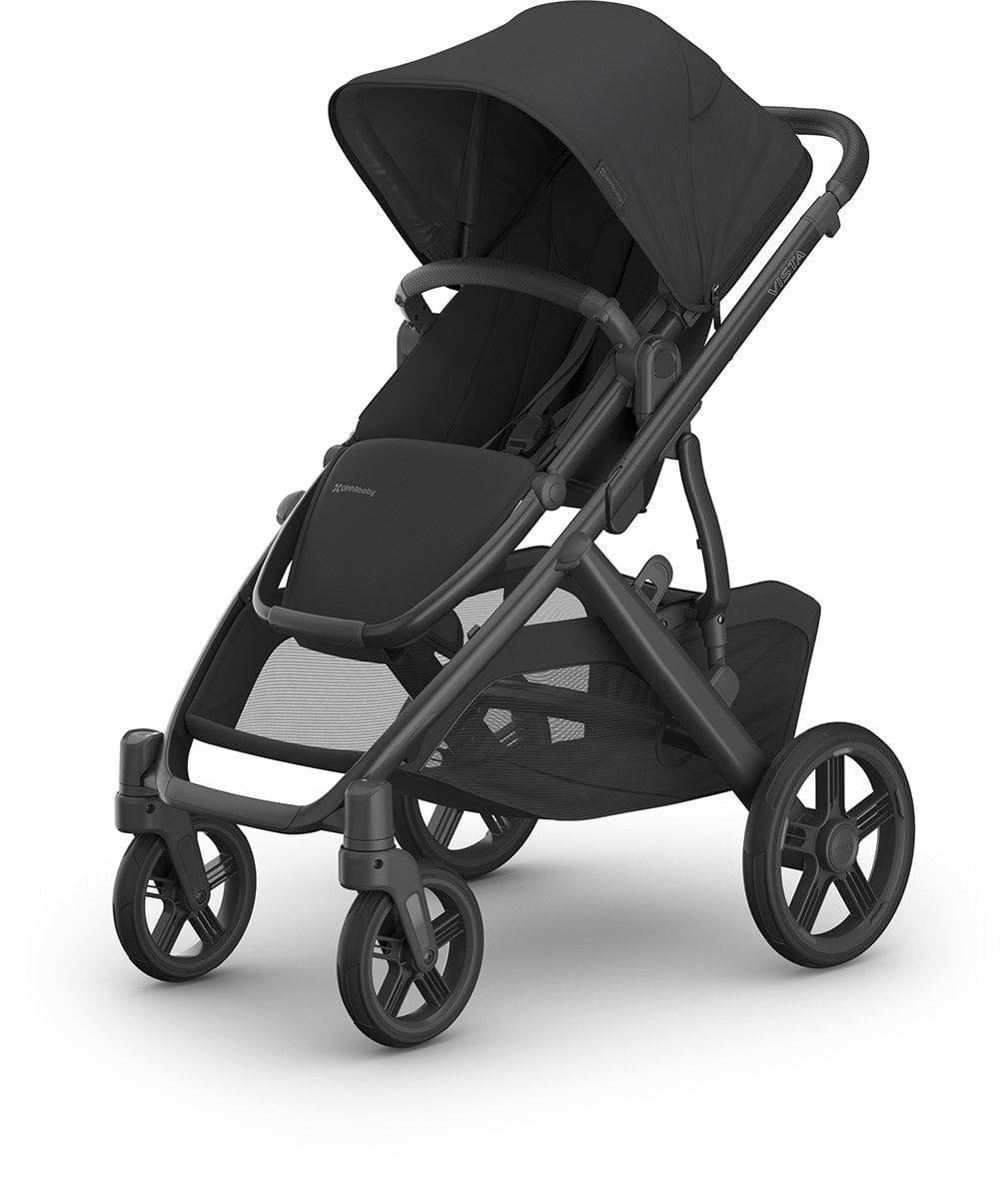 UPPAbaby OPEN BOX Vista V3 Single-to-Double Stroller - Jake (Charcoal / Carbon Frame / Black Leather)