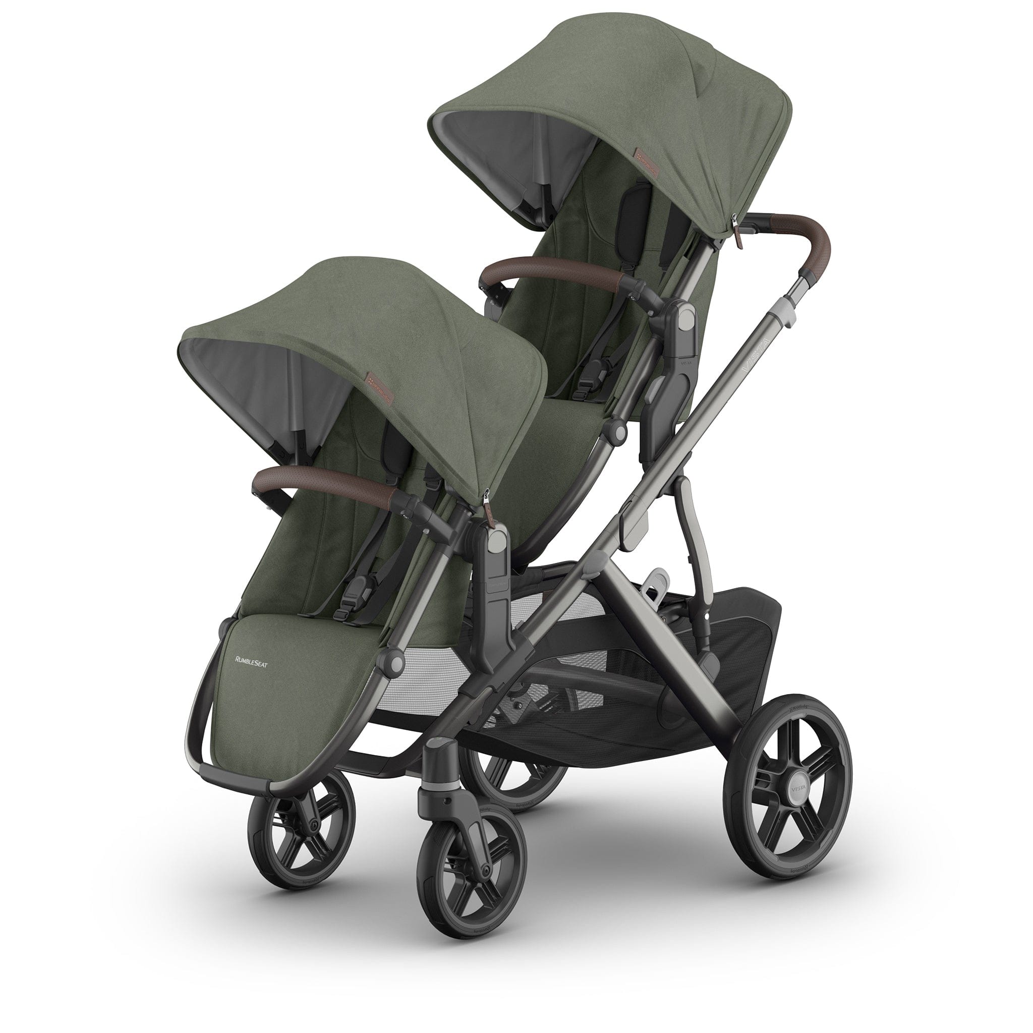 UPPAbaby Vista V3 Double Stroller with RumbleSeat V3 Bundle - Evelyn