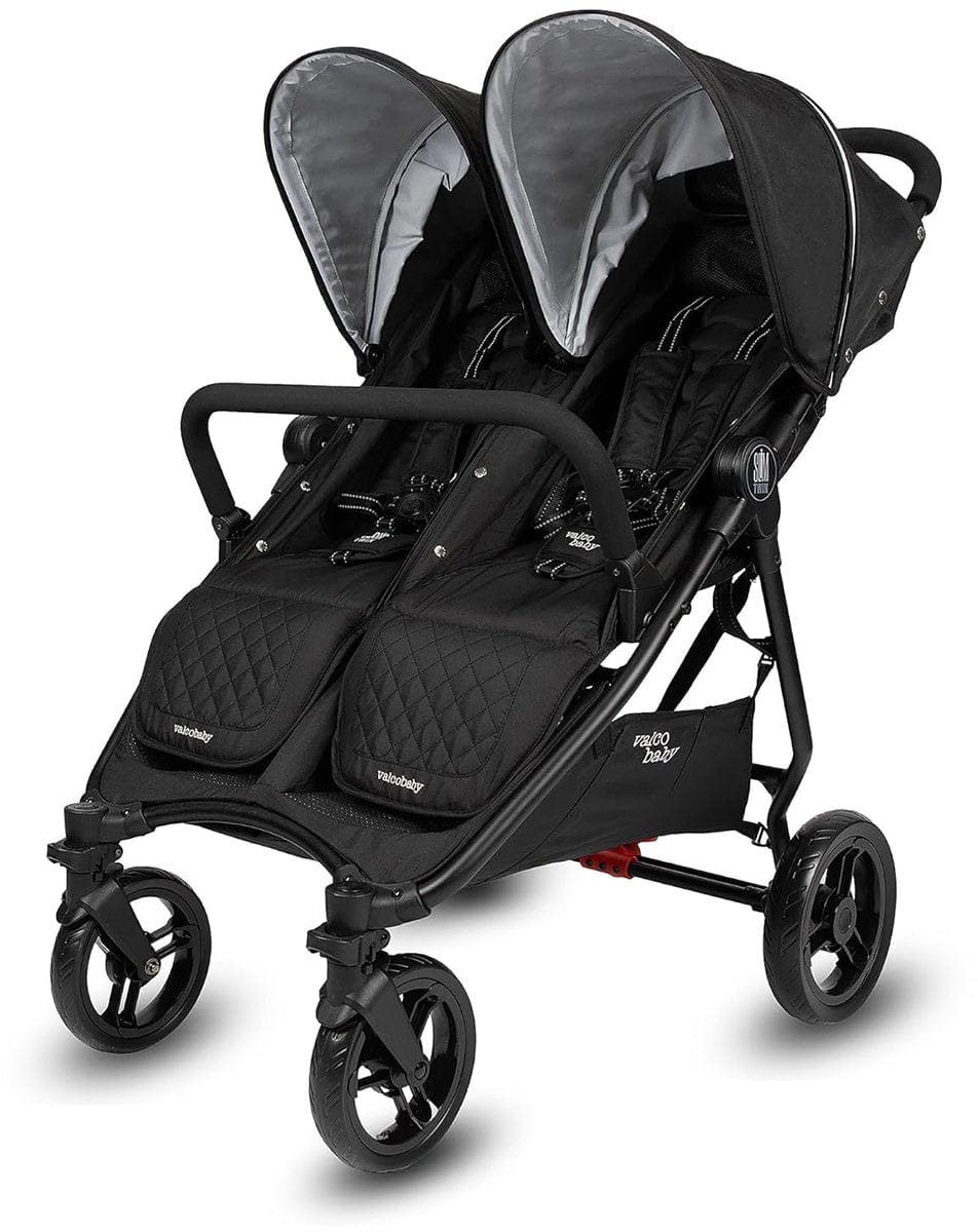 Valco Slim Twin Side By Side Double Stroller - Licorice