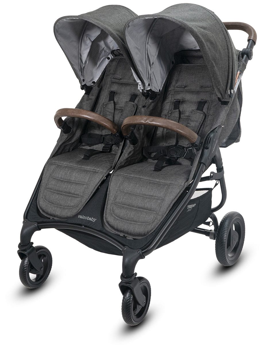 Valco Trend Duo Twin Side by Side Double Stroller Charcoal